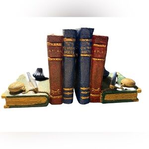 Vintage Russ Berrie hand-painted bookends